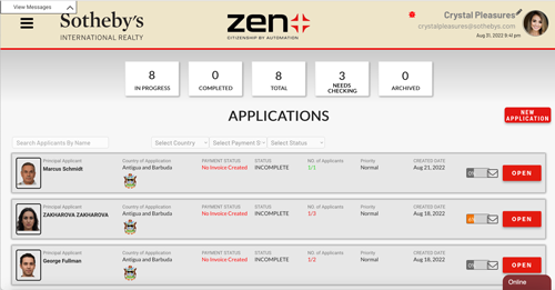Onboarding Applications